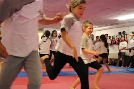 Kids class, playful drill