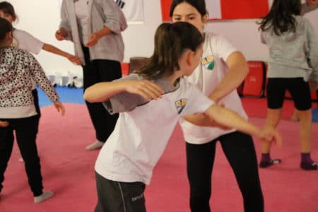 Kids class, practice
